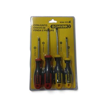 CHAVES KIT FENDA/PHILIPS BOMVINK BOM-3111 C/4