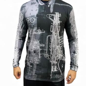 CAMISETA ORO ML R.288 ARMA UV50+ C/ZIPER