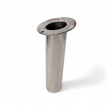 PORTA VARA BARCO INOX EMBUTIR INCLINADO GROSSO