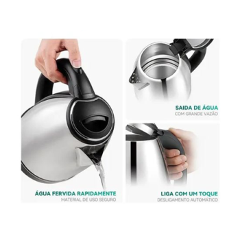CHALEIRA ELETRICA INOX B-MAX 2L 220V