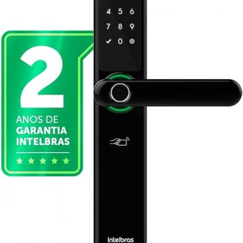 FECHADURA DIGITAL SMART EMBUTIR IFR 7000+ C/ MACANETA C/ HUB INTELBRAS