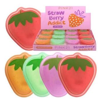 LIP BALM PINK 21 STRAWBERRY ADDICT