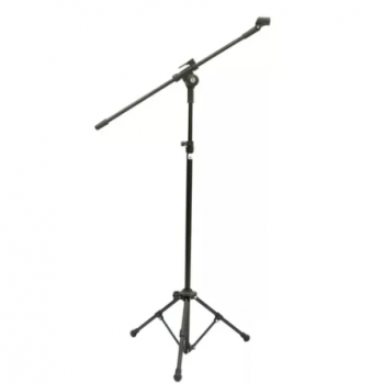 PEDESTAL 01 MICROFONE GIRAFA S/ HAST TELESC. - PRETO VECTOR PMV-100-P