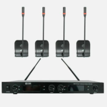 MICROFONE GOOSENECK SEM FIO QUADRUPLO CSR 840B
