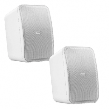 PAR CAIXA ACUSTICA FRAHM HS 6 BRANCA OUTDOOR - 140W