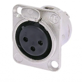 CONECTOR XLR PAINEL FEMEA NEUTRIK