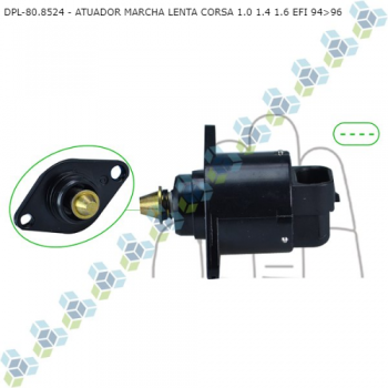ATUADOR MARCHA LENTA GM CORSA 1.0 1.4 1.6 EFI 94>96 SIMILAR: MTE7451 SIMILAR: DS1608 SIMILAR: DPL808524 SIMILAR: 40001902