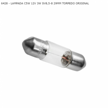 LAMPADA C5W 12V 3W SV8,5-8 29MM TORPEDO