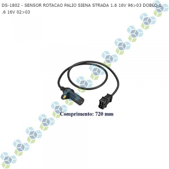 SENSOR ROTACAO FIAT PALIO SIENA STRADA 1.6 16V 96>03 DOBLO 1.6 16V 02>03 SIMILAR: DPL508515 SIMILAR: T080023 SIMILAR: MTE7056