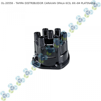 TAMPA DISTRIBUIDOR GM CARAVAN OPALA 6CIL 69>84 PLATINADO SIMILAR: OL20558