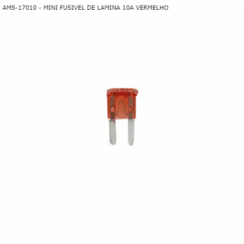 MINI FUSIVEL DE LAMINA 10A VERMELHO