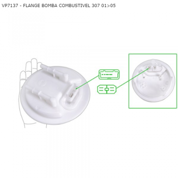 FLANGE BOMBA COMBUSTIVEL PEUGEOT 307 01>05 SIMILAR: T030049 SIMILAR: VP7137