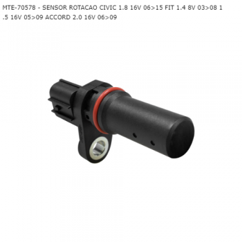 SENSOR ROTACAO HONDA CIVIC 1.8 16V 06>15 FIT 1.4 8V 03>08 1.5 16V 05>09 ACCORD 2.0 16V 06>09 SIMILAR: MTE70578