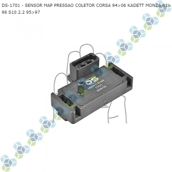 SENSOR MAP GM CORSA 94>06 KADETT MONZA 91>96 S10 2.2 95>97 PRESSAO COLETOR SIMILAR: DPL888039 SIMILAR: GI3069 SIMILAR: MTE7120 SIMILAR: SPD00169