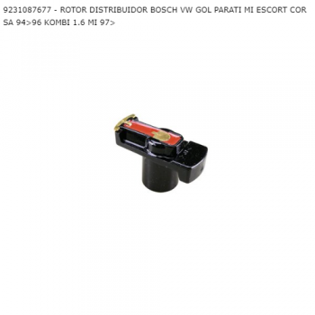 ROTOR DISTRIBUIDOR VW GOL PARATI MI ESCORT CORSA 94>96 KOMBI 1.6 MI 97> BOSCH SIMILAR: GS3067713B2 SIMILAR: OL21677