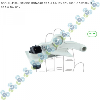 SENSOR ROTACAO CITROEN C3 1.4 1.6 16V 02> 206 1.6 16V 00> 307 1.6 16V 00> SIMILAR: DS1855 SIMILAR: GS8920 SIMILAR: MTE70563