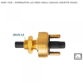 INTERRUPTOR LUZ FREIO GM OPALA CARAVAN CHEVETTE MONZA SIMILAR: 3RHO387 SIMILAR: IM11141