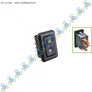 INTERRUPTOR VIDRO FORD ESCORT VERONA APOLLO 88>92 ELETRICO SIMPLES COM MOLDURA SIMILAR: S156035 SIMILAR: 03900101
