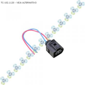 CHICOTE MACHO 1C2V2F VIDRO ELETRICO GOL G3 G4 FOX POLO GOLF COM TERMINAL 2,8MM SIMILAR: S300194 SIMILAR: ETE7799 SIMILAR: TC1021120