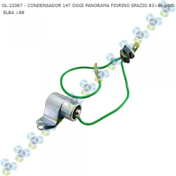 CONDENSADOR FIAT 147 OGGI PANORAMA FIORINO SPAZIO 83>86 UNO ELBA >88 SIMILAR: MC3067