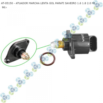 ATUADOR MARCHA LENTA VW GOL PARATI SAVEIRO 1.6 1.8 2.0 MI 96> SIMILAR: F00099M150 SIMILAR: 40430102RI SIMILAR: DPL808150 SIMILAR: DS1611