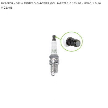 VELA IGNICAO FIAT PALIO SIENA 1.0 1.3 8V 96> IDEA 1.4 8V 05> UNO 1.0 8V SIMILAR: BKR6EZ SIMILAR: BKR6ED SIMILAR: 46480362 SIMILAR: K6RFMM SIMILAR: XH40004