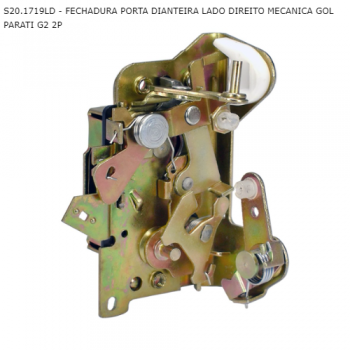 FECHADURA VW GOL PARATI G2 2P PORTA DIANTEIRA LADO DIREITO MECANICA SIMILAR: S201719LD
