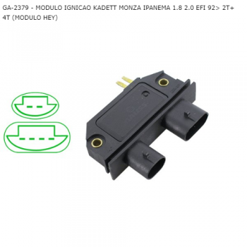 MODULO IGNICAO GM KADETT MONZA IPANEMA 1.8 2.0 EFI 92> 2T+4T (MODULO HEY) SIMILAR: GA2379 SIMILAR: PRD00165 SIMILAR: MI530707
