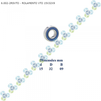 ROLAMENTO ALTERNADOR FAG 15X32X9 SIMILAR: ZEN6002