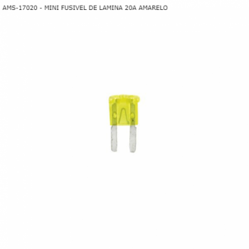 MINI FUSIVEL DE LAMINA 20A AMARELO