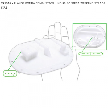 FLANGE BOMBA COMBUSTIVEL FIAT UNO PALIO SIENA WEEKEND STRADA FIRE SIMILAR: T030017 SIMILAR: VP7010