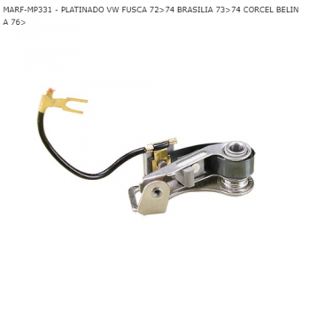 PLATINADO VW FUSCA 72>74 BRASILIA 73>74 CORCEL BELINA 76> SIMILAR: MP331 SIMILAR: OL23331 SIMILAR: PLAT515