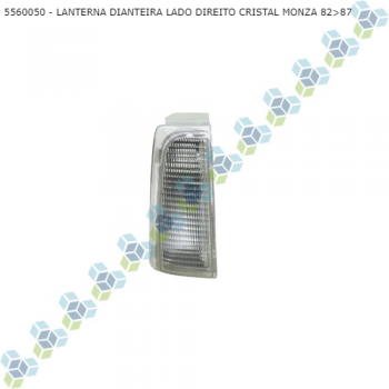 LANTERNA DIANTEIRA GM MONZA 82>87 LADO DIREITO CRISTAL SIMILAR: 5560050 SIMILAR: C044036