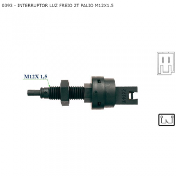 INTERRUPTOR LUZ FREIO FIAT PALIO M12X1.5 2T SIMILAR RHO393