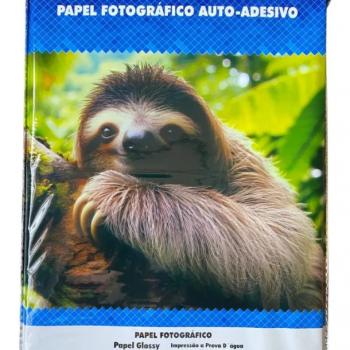 Papel Fotografico GLOSSY AUTO ADESIVO 115g A4 - 50FOLHAS
