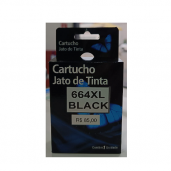CARTUCHO DE TINTA COMPATIVEL HP 664XL PRETO 14ML