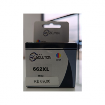 CARTUCHO DE TINTA COMPATIVEL HP 662XL CZ106A TRICOLOR 10ML