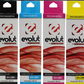 kit  Tinta Sublimatica (sublimação) 100ml EV-290 Preto Ciano Magenta Amarelo