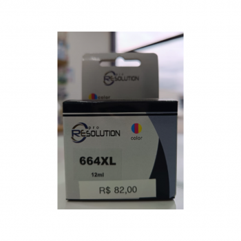 CARTUCHO DE TINTA COMPATIVEL HP 664XL TRICOLOR 12ML