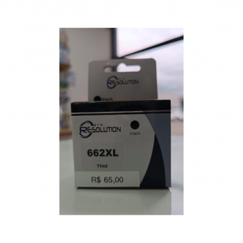 CARTUCHO DE TINTA COMPATIVEL HP 662XL CZ105A PRETO 11ML