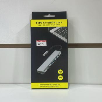 usb hub tipo c 7 em 1
