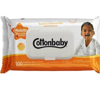 TOALHA UMED COTTONBABY HIDRATAÇAO 100 TOALHAS
