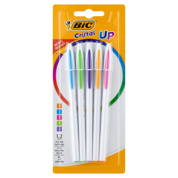 CANETA BIC CRISTAL UP CART C/5UN