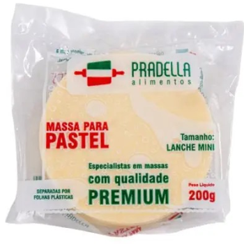 MASSA PALTEL PRADELLA MINI LANCHE TRAD 200GR