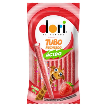 DORI REGALIZ TUBO MORANGO ACIDO RECH 70GR