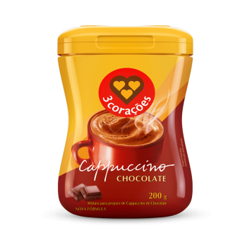 CAFE CAPPUCCINO 3 CORACOES CHOC 200G