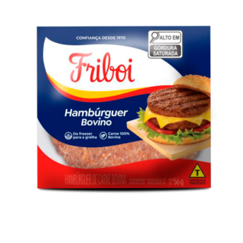 HAMBURGUER DE CARNE GRANEL MISTO FRIBOI 56G