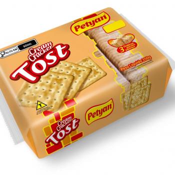 BISCOITO  PETYAN CREM CRACKER TOST 350 G
