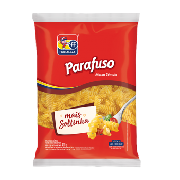 MACARRÃO FORTALEZA SÊMOLA PARAFUSO 400G