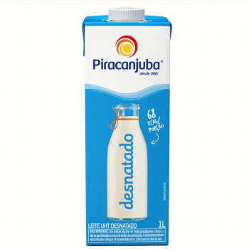 LEITE PIRACANJUBA CXA  DESNATADO 1 LT